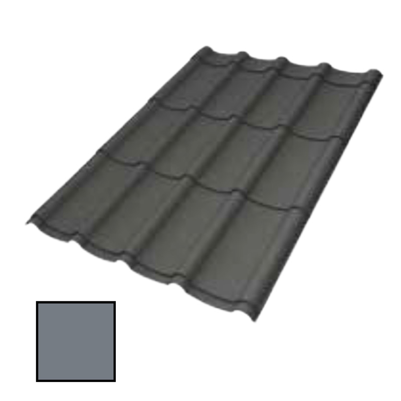 หลังคาเอสซีจี เมทัลรูฟ ลอน Step Tile 25 SC ขนาด 0.76 เมตร สี BLACK MICA